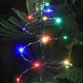 thumbnail image 5 of Árbol de Navidad solar, luz de hierro, enchufe de tierra, luces espirales cálidas, lámpara de césped artística () Hugtrwg Para estrenar, 5 of 5