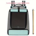 thumbnail image 1 of Versatile Green Parrot Backpack Carrier with Mesh Window & Perches | Breathable Bird Travel Bag with Large Space, Zipper Closure, Feeding Cup & Comfortable Design for Outdoor Adventures, 1 of 4