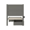 thumbnail image 5 of NoHo Twin Extra Long Bed with Footboard and 2 Drawers in Grey, 5 of 5