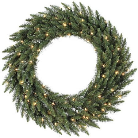 Vickerman 84" Camdon Fir Artificial Christmas Wreath with 600 Clear Lights