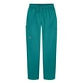 thumbnail image 2 of Sivvan Women's Scrub Set - Multi Pocket Cargo Pants & Stylish Mock Wrap Top, 2 of 5