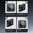 thumbnail image 4 of Xingzhi Security Combination Lock Keyless Security For Cabinets Waterproof And Rust-proof Smart Cabinet Lock black, 4 of 6