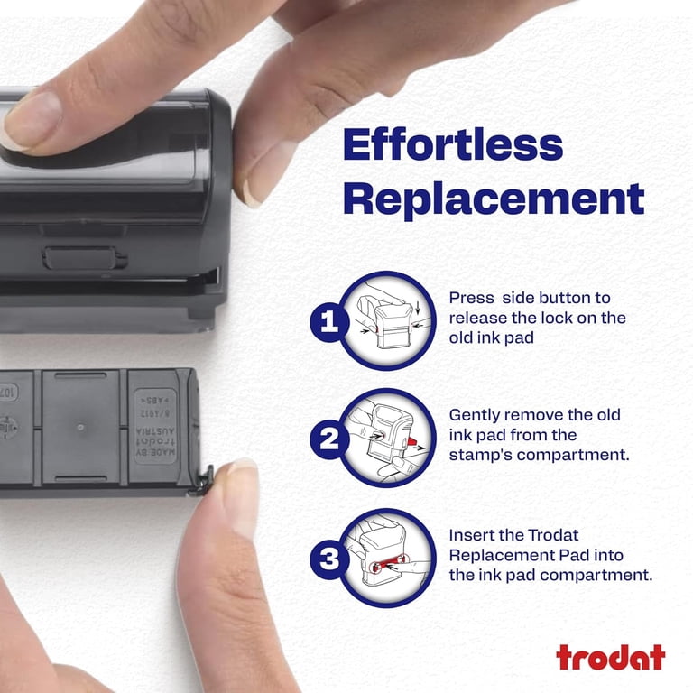 trodat Replacement Ink Pad 6/4912, Black