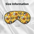 thumbnail image 5 of PAYOHTO Cute French Bulldog & Pumpkins Soft Sleep Mask Comfort Pure Silk Eye Cover for Travel Office Camping, 5 of 7