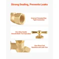 thumbnail image 4 of Brass Outdoor Water Faucet 1 2 FIP x 3 4 MHT Hose Bibb Spigot, 4 of 5