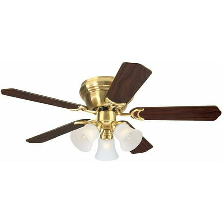 Westinghouse 7850900 42" Satin Brass 5-Blade Indoor Ceiling Fan with Lights