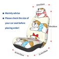 thumbnail image 3 of Yiaed Cute Bull Dog Print Car Seat Covers,Universal Auto Seats Protector Fits for Car,SUV Sedan,Truck,Automotive Seat Covers & Accessories, 3 of 5