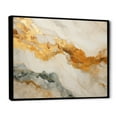 thumbnail image 2 of Designart "Bold Mountain Glacier In Beige And Gold I" Forest Floater Framed Canvas Art Print, 2 of 5