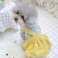 thumbnail image 4 of Flower Pattern Pet Skirt Skin-Friendly Suspender Dress for Dogs – Summer Dress-Up, 4 of 8