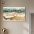 thumbnail image 3 of Glittering Waves of Dawn Canvas Coastal Abstracts by Art Remedy, Gallery Wrapped, 45" x 30", 3 of 7