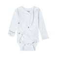 thumbnail image 2 of Gerber Baby Unisex Leisure White Sidesnap Cotton Bodysuit, 3-Pack, Sizes 0/3 Months-3/6 Months, 2 of 13