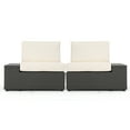 thumbnail image 1 of Outdoor Seating Set, 2-Piece Wicker Patio Chairs with Cushions, Ideal for Garden, Backyard, Porch, or Poolside, All-Weather Rattan Design, Grey, 1 of 8