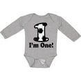 thumbnail image 3 of Inktastic First Birthday Soccer 1 Year Old Boy Boys or Girls Long Sleeve Baby Bodysuit, 3 of 5