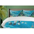 thumbnail image 4 of Ambesonne Fish Duvet Cover Sets, Underwater Scenery, 2-King, Multicolor, 4 of 7