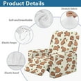 thumbnail image 6 of Renewold Capybara Beige Stretch Recliner Cover Universal 4 Pieces Recliner Sofa Cover Stay in Place Furniture Protector Home Decor for Pets, Dogs, Cats, Kids, 6 of 8