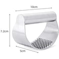 thumbnail image 2 of Stainless Steel Garlic Press Manuel Garlic Rocker Labor Saving Ginger Crusher 304 Food Grade Stainless Steel Kitchen Tool, Easy to Use and Clean, 2 of 7