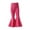 Rose Red, variant on GYRATEDREAM Kids Baby Girl Ribbed Knit Bell Bottoms Flared Pants Toddler Elastic Waist Ruffle Leggings Stretchy Bootcut Yoga Pants Fall Clothes for 4-5Y Blue