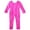 Hot Pink, variant on Aislor Kids Girls' Shiny Metallic Long Sleeves Full Length Gymnastics Dance Jumpsuit