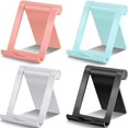thumbnail image 1 of BRILLAR Soporte Universal Plegable para Teléfono Móvil - 4 Piezas - Soporte Portátil para Smartphone Multiángulo - Compatible con la Mayoría de los Teléfonos Móviles, 1 of 5