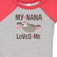 thumbnail image 4 of Inktastic My Nana Loves Me Sloth Girls Baby Bodysuit, 4 of 5