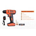 thumbnail image 4 of Ld 12sp 12v - 10mm Li-Ion Cordless | Variable Speed Reversible - Drill Machine Driver With 10 Screwdriver & 2 Drill Machine Bits For Home & Diy Use | Orange & Black, 4 of 5