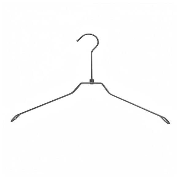 DimyFew Wire Coat Hanger with titanium steel construction clothes hanger trouser bar hanger metal wire hanger strong durability non slip functionality suitable for closet organization Black