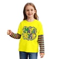 thumbnail image 3 of Girls Clothes Girls' Long Sleeve Shirts Unisex Kids False Two Piece Tee, Festive Casual Holiday Pullover For Boys Girls Ages 2-12 First Day Of School Shirt, 3 of 6