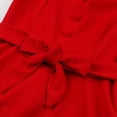 thumbnail image 6 of XFLWAM Women 1950s Dresses Rockabilly Retro Lapel Button Down Short Sleeve Dress A-line Vintage Cocktail Party Evening Prom Gown with Belt, 6 of 8