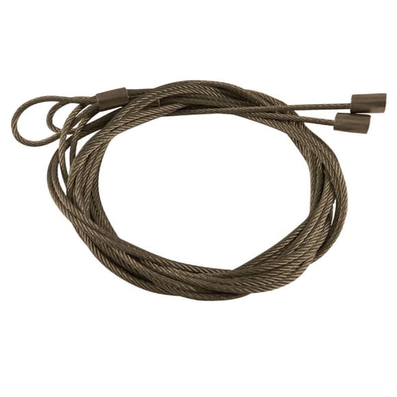 Cables de seguridad Richelieu de acero gris de 2,4 m para puerta de garaje