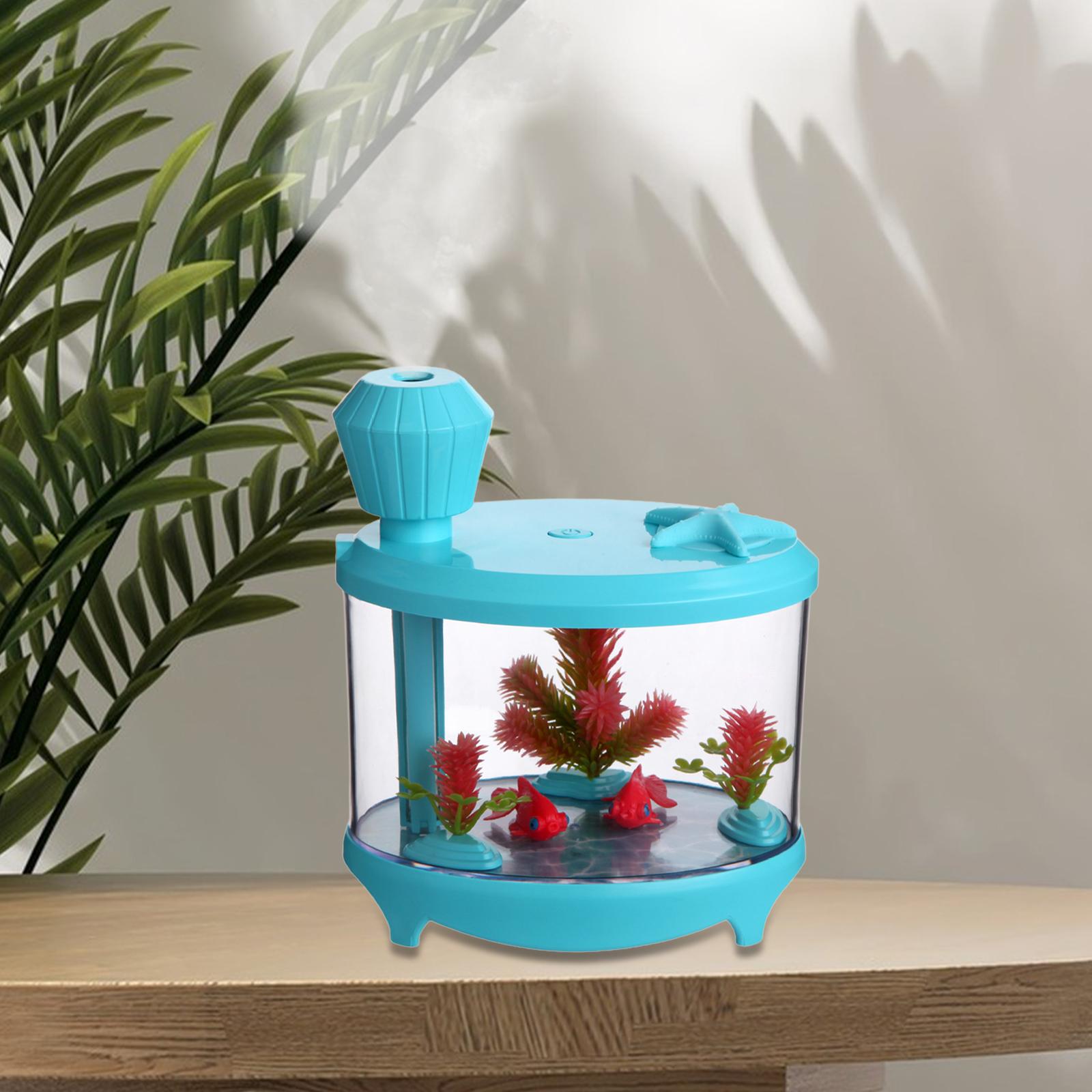 YWMJZEU Aquarium Humidifier Fragrance Diffuser Silent Humidification Mini Air Humidifier Blue