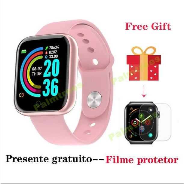 Y68 Reloj inteligente D20 1.44 Pulgadas BT 4.0 Impermeable Monitor Cardiaco Gao Jiahui unisex Bodega Aurrera en linea