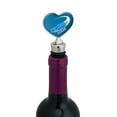 thumbnail image 2 of Luge Luger Luging Winter Sport Heart Love Wine Bottle Stopper, 2 of 4