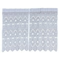 thumbnail image 2 of 3pc Floral Kitchen Embroidery Sheer Valence Window Curtain Drapes 30x36 60x18" (3), 2 of 3