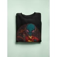 thumbnail image 3 of Cool Vintage Alien Design Sweatshirt Men -Image by Shutterstock, Male 5X-Large, 3 of 4