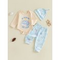 thumbnail image 6 of RUINIXCW Baby Boy Fall Outfit Long Sleeve Sleeping Dragon Print Romper, Pants, Hat, 6 of 8