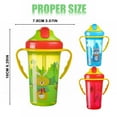 thumbnail image 3 of SPRING PARK Double Handle Kids Water Bottle With Lid For Toddler Kids/ Children'S Training Cup Green, 3 of 9