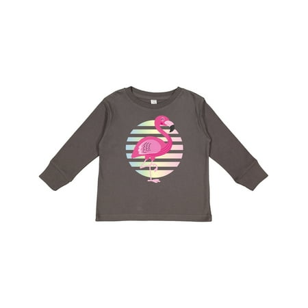 

Inktastic Flamingo Bird Pink Pastel Sunset Gift Toddler Toddler Girl Long Sleeve T-Shirt