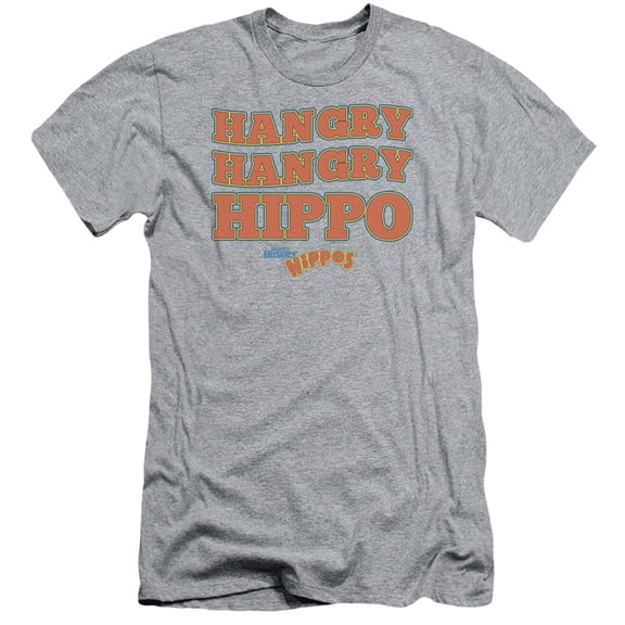 Hungry Hungry Hippos Hangry S/S Adult 30/1 T-Shirt Athletic Heather