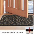 thumbnail image 3 of Black Gold Marble Pattern Door Rugs,Washable Non Slip Door Mats Indoor,Decorative Door Mats,Entry Mat Indoor for Entrance,Bedroom,Kitchen,Bathroom,30"x17", 3 of 6