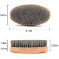 thumbnail image 2 of Cepillo de pelo de Cerdas de jabalí LIUXGMXG de madera natural para hombres peine para bigote, 2 of 5