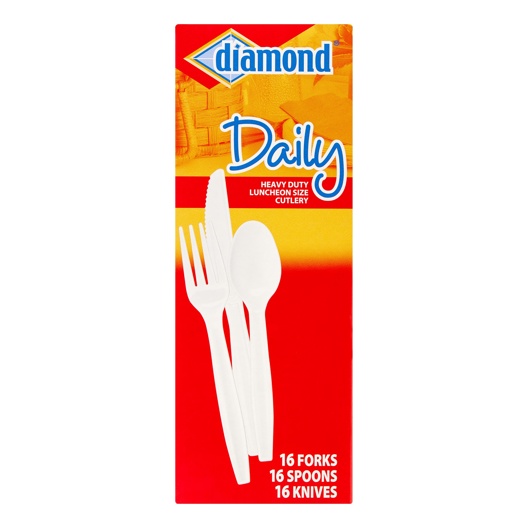 Diamond Heavy Duty Combo Cutlery Pack, White, 48 Ct - image 2 of 4
