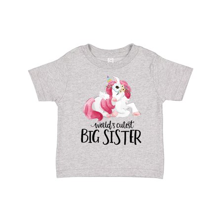 

Inktastic Big Sister Unicorn Gift Toddler Toddler Girl T-Shirt