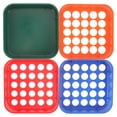 thumbnail image 1 of SEWACC 4Pcs Plastic Coin Sorting Trays Color Coded Coin Organizer Trays for Storage Use, 1 of 8