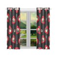 thumbnail image 2 of MKHERT Cute Pugs Dogs Window Curtains Kitchen Curtain Room Bedroom Drapes Curtains 26x39 inch, 2 Piece, 2 of 3