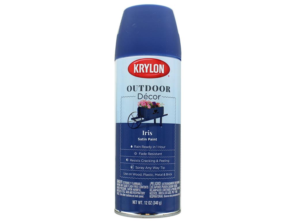 Krylon Outdoor Decor Paint Satin 12oz Iris
