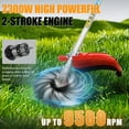 thumbnail image 6 of Floseru 52cc 2 Stroke Gas Weed Wacker, Multi-Functional Gas Powered Brush Cutter, 5 in 1 Tool Weed Wackers, Cordless Hedge Trimmer, Gas Weed Wacker Yard Care Tools, Lightweight Weed Eater, 6 of 11