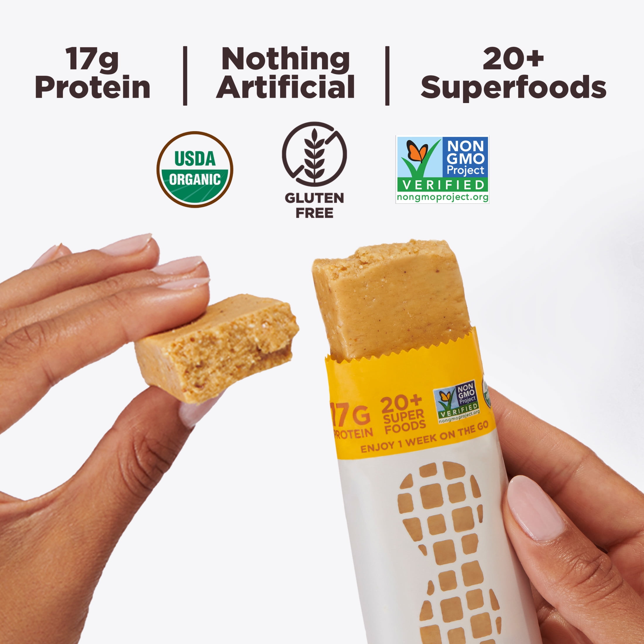 Perfect Bar Gluten-Free Peanut Butter Refrigerated Protein Bar, Organic, 4 count, 2.5 oz