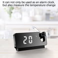 thumbnail image 5 of Projection Alarm Clock for Bedroom, Mirror Face Digital Clock with 180° Projector on Ceiling Wall, Dual Alarm for Heavy Sleepers, Ideal Gifts for Kids Elderly, 5 of 6
