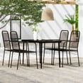 thumbnail image 1 of vidaXL 5 Piece Garden Dining Set Black, 1 of 4