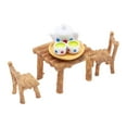 thumbnail image 1 of Silla y mesa de en miniatura, juguete educativo de aprendizaje para niños, juego de simulación, accesorio de decoración para casa de, 1 of 9